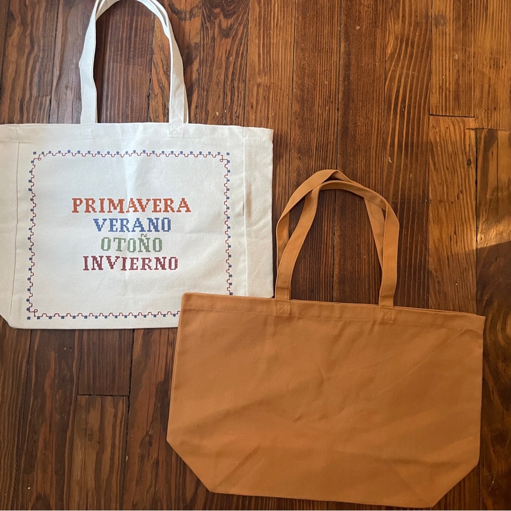 Sezane Cream and Tan Totes - Picture 3 of 3